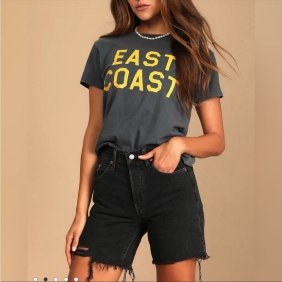 Levi's 501 Mid Thigh Short Lunar Black - Picture 3 of 11